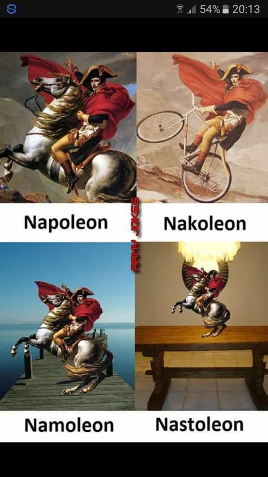 Napoleon na kole i na stole